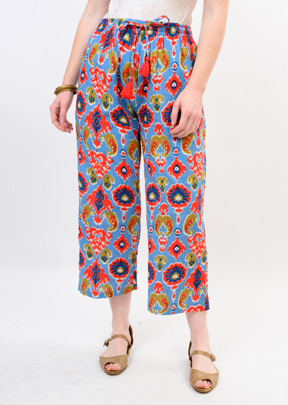 Blue Ikat Pant