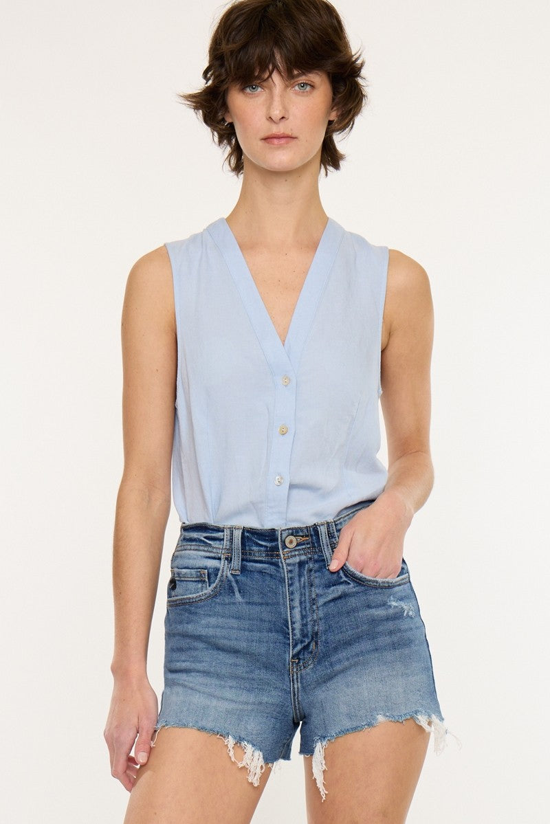 Kancan High Rise Denim Shorts