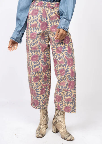 Ivy Jane Plum Pull On Barrel Pants