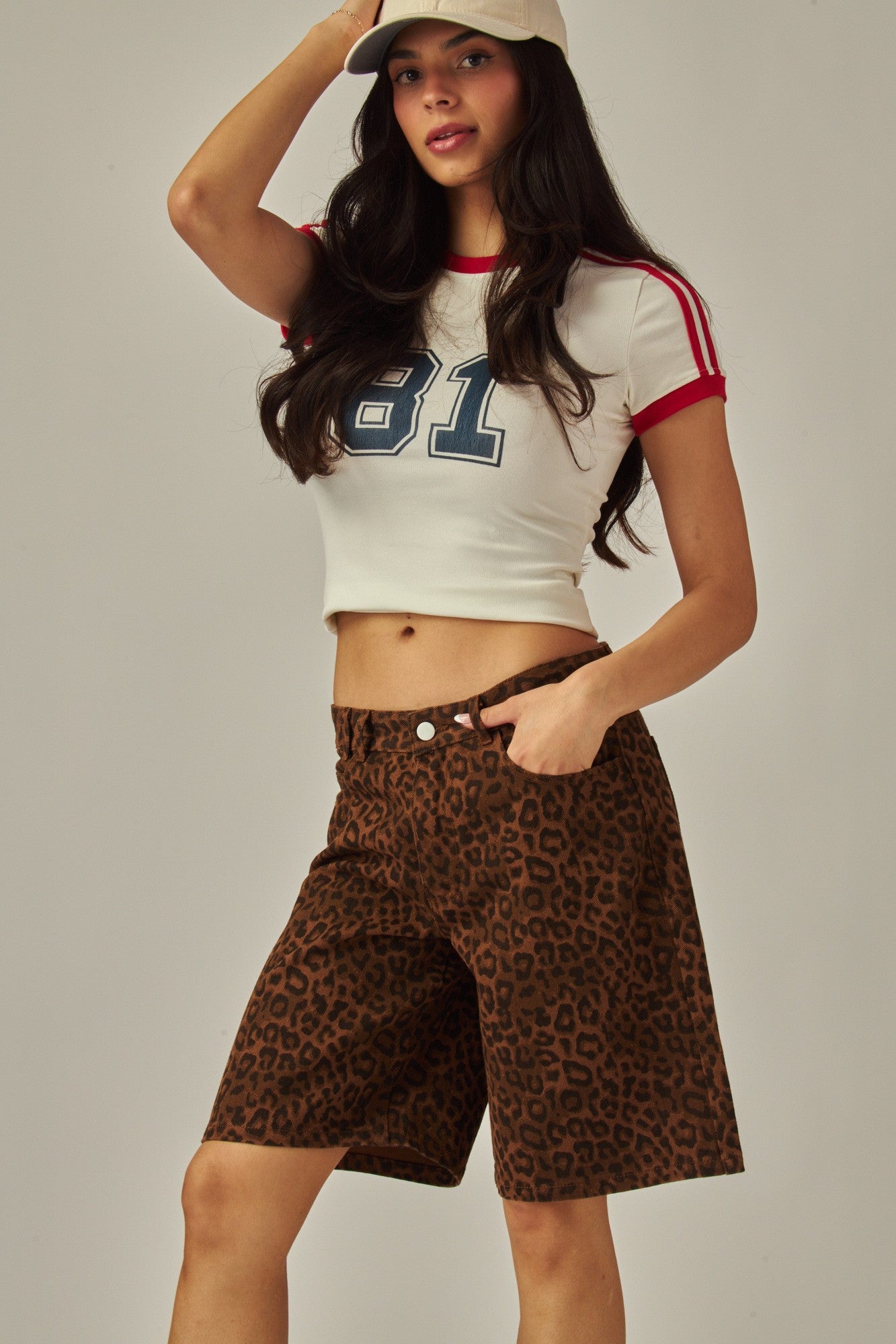 Leopard Fade Colossus Jorts