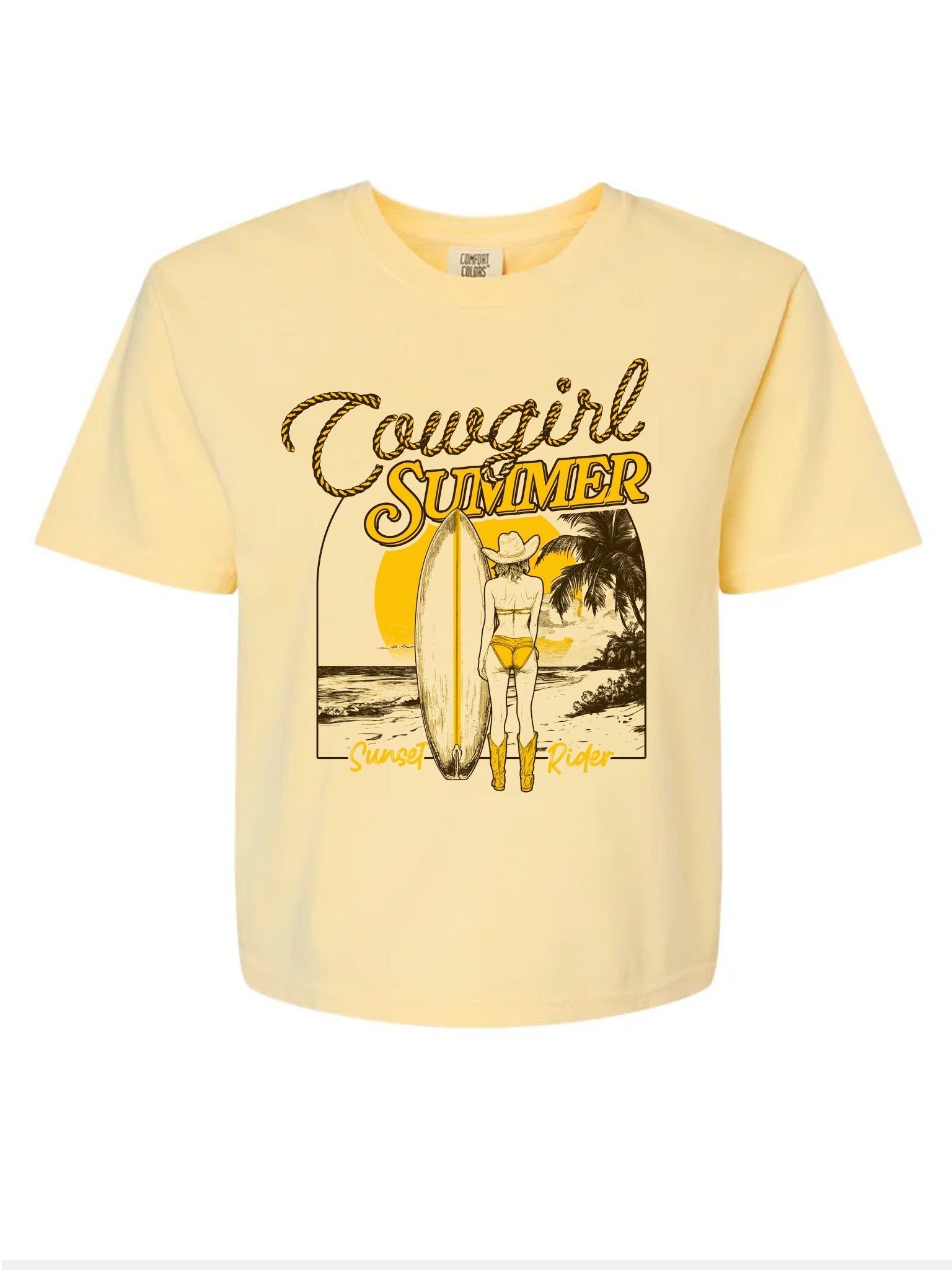 Yellow Cowgirl Summer Tee