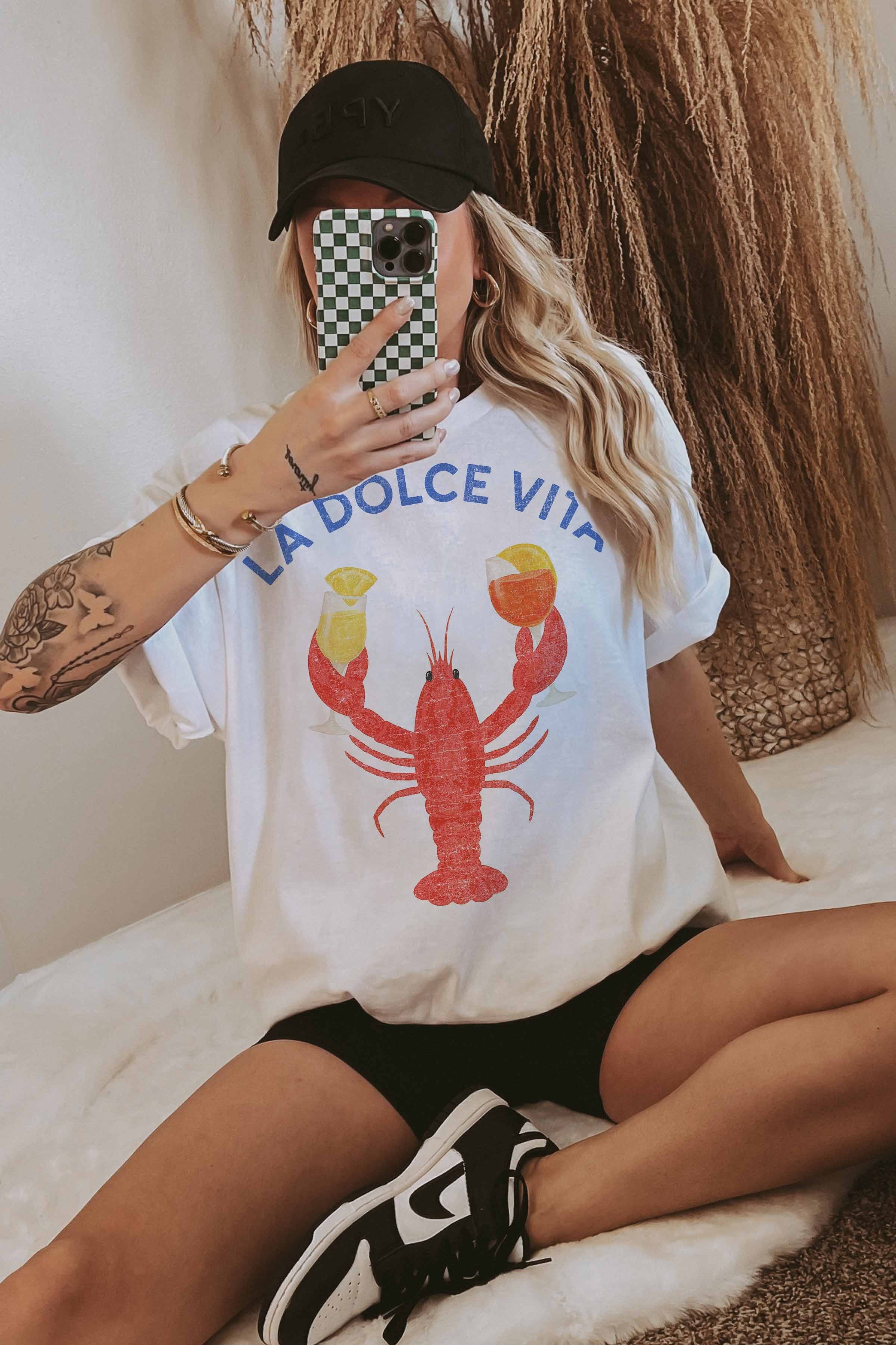 La Dolce Vita Oversized Graphic Tee