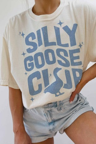 Silly Goose Club Oversized Graphic Tee