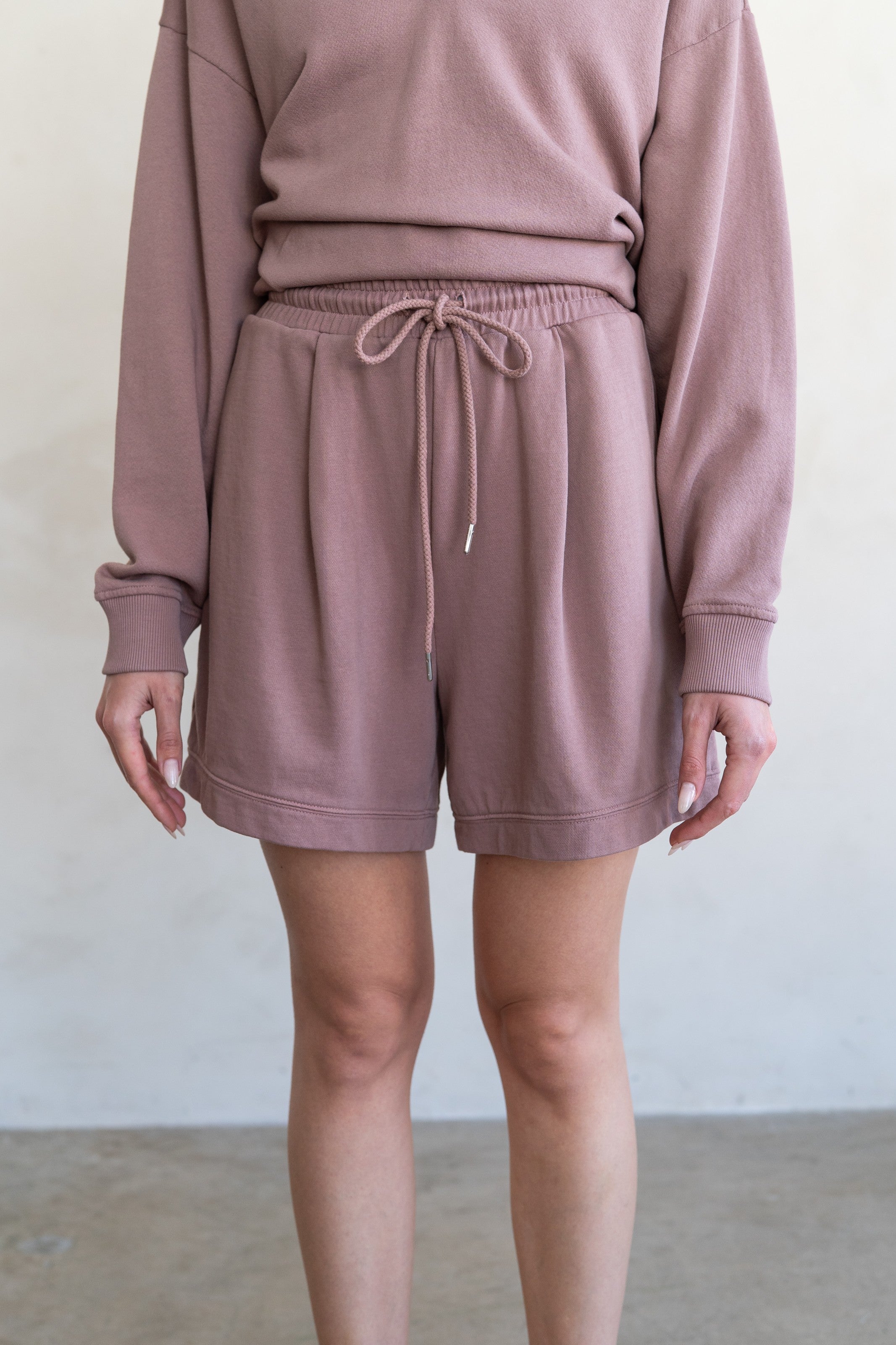 Antler Pink Relaxed Drawstring Sweatshorts