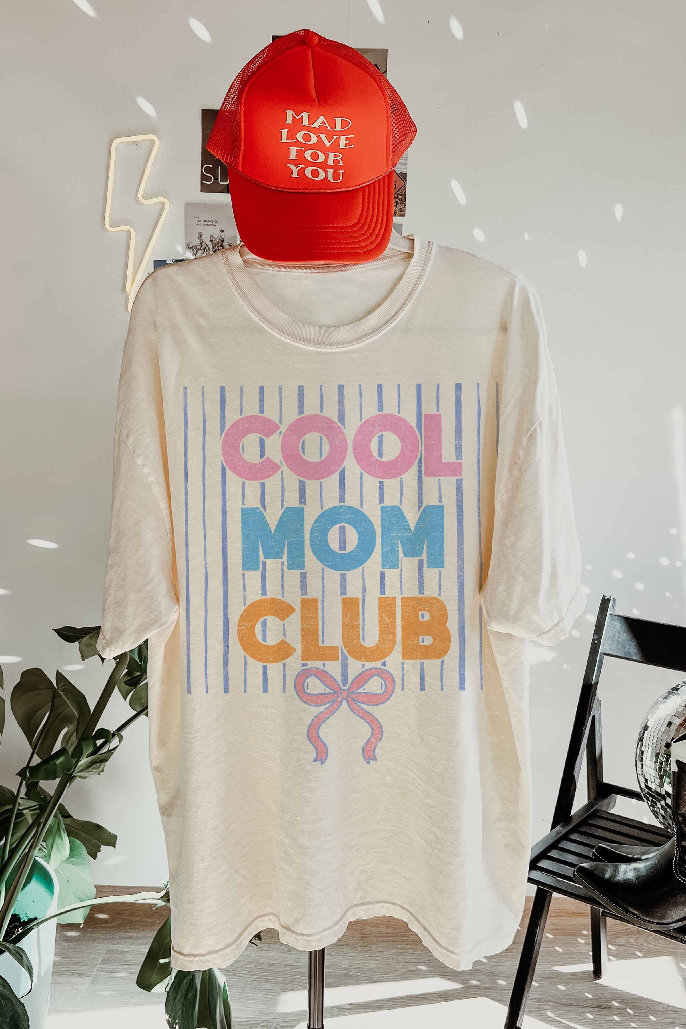 Cool Mom Club Oversized Graphic Tee