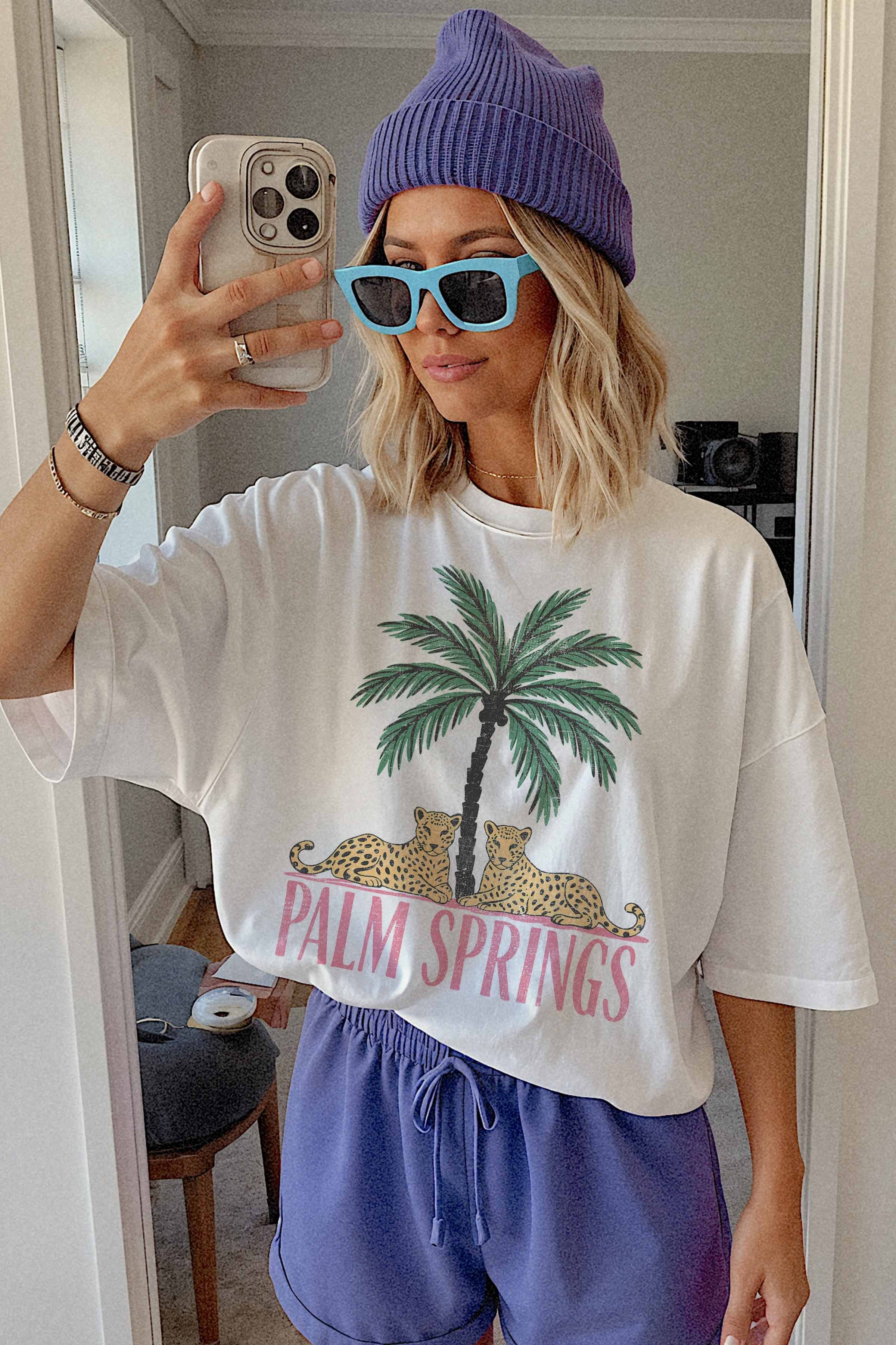Palm Springs Oversized Graphic Tee