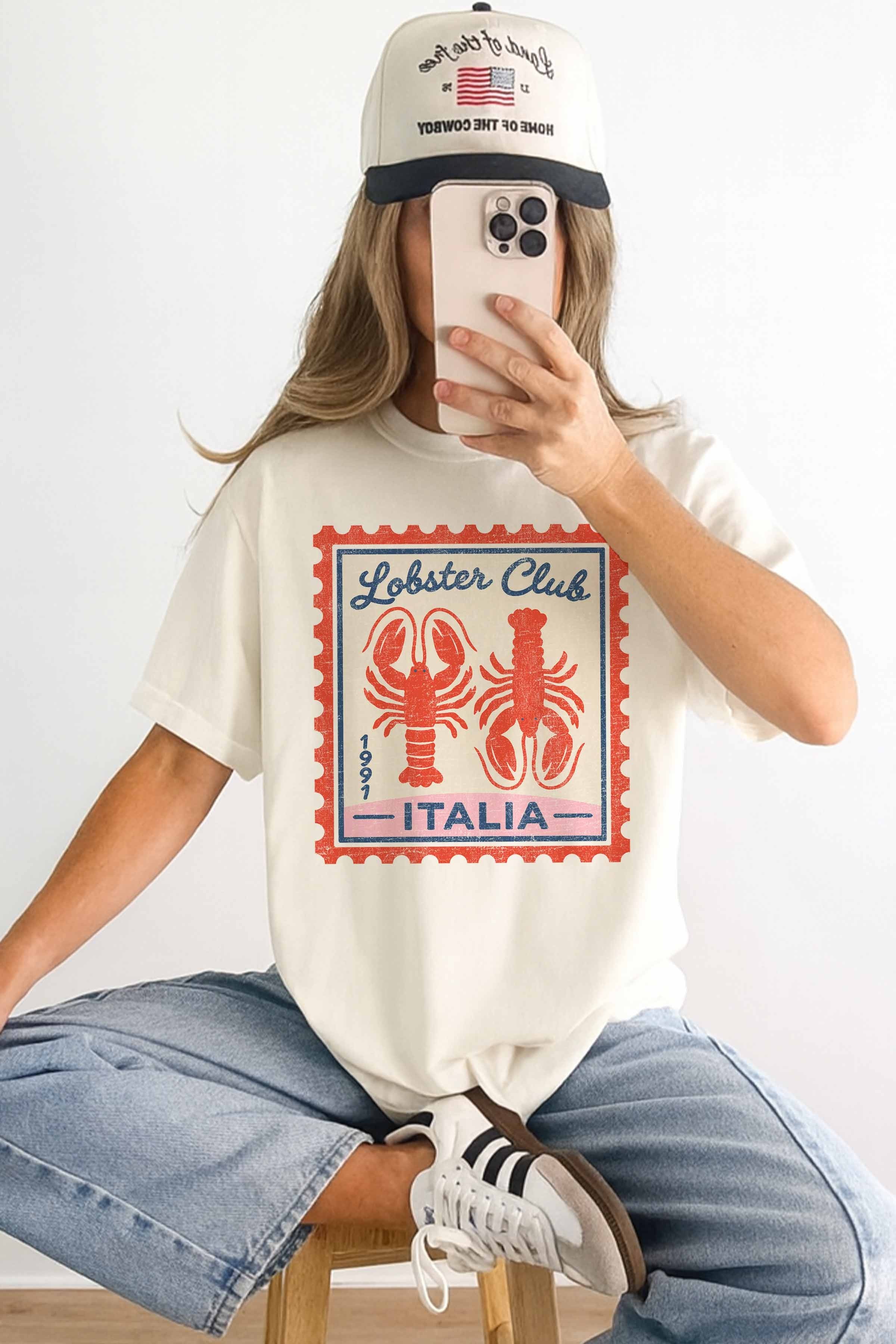 Lobster Club Italia Oversized Graphic Tee
