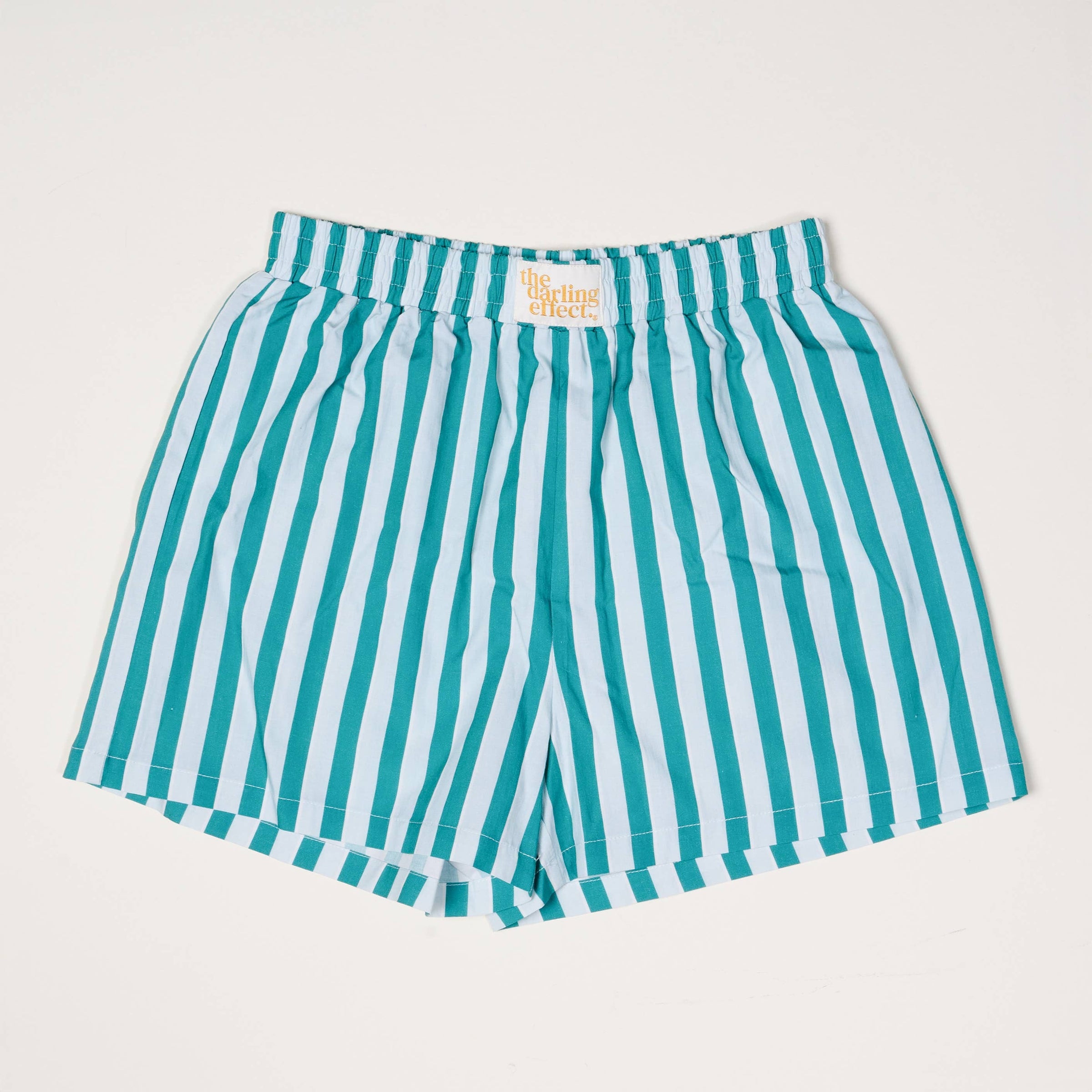 All Day Boxer Shorts-sicily Stripes Teal