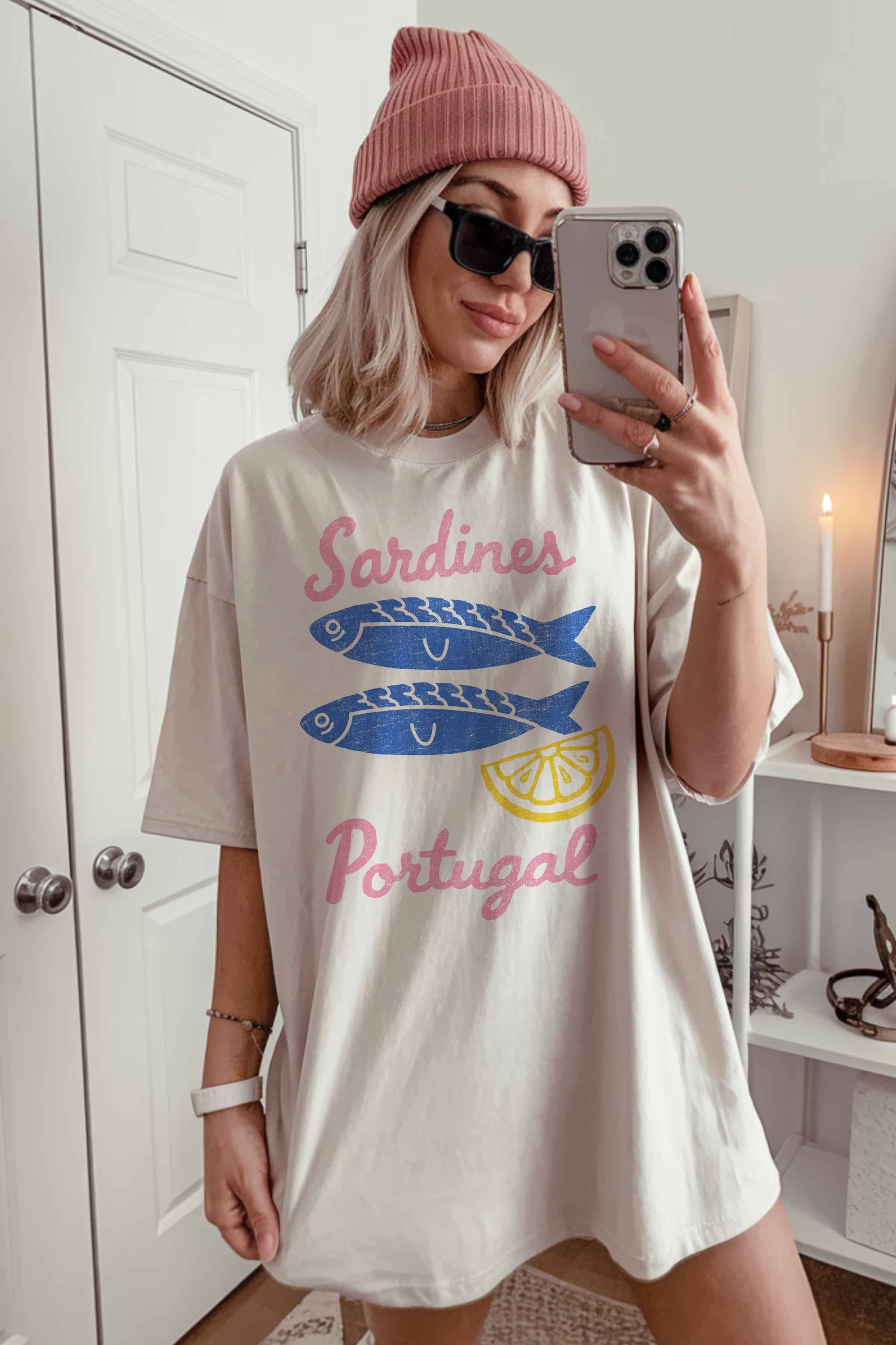 Sardines Portugal Oversized Graphic Tee