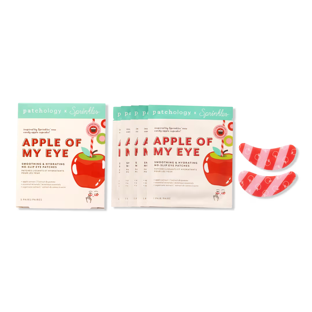 Patchology x Sprinkles Apple Of My Eye Smoothing & Hydrating No-Slip Eye Patches