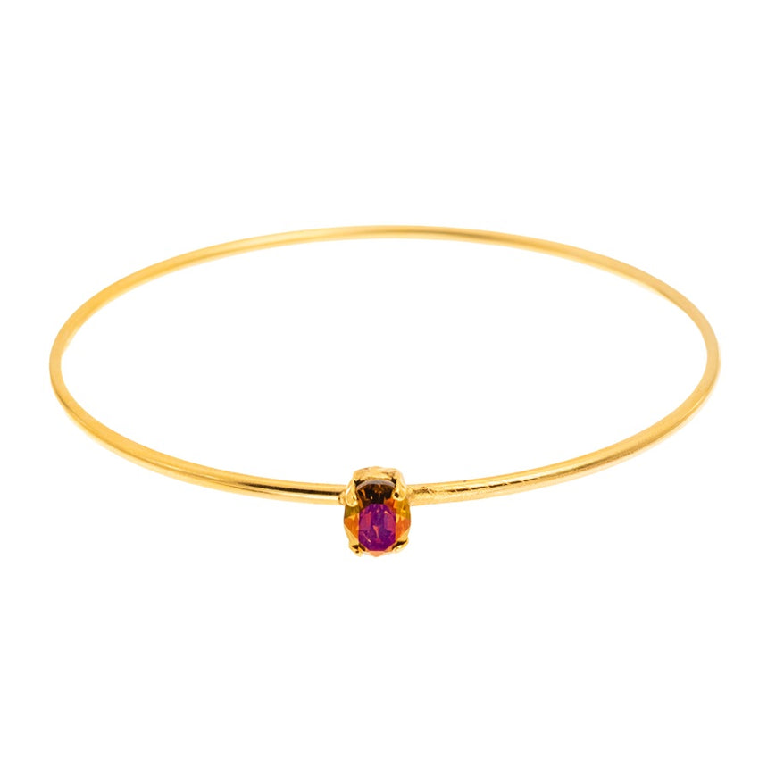Ada Bangle in Smoked Topaz Brandy