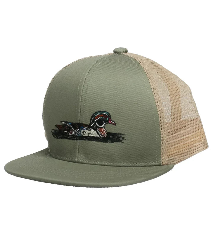 Boys Trucker Hat Wood Duck