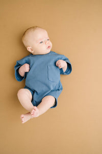Little One Shop - Bluebird Pocket Romper