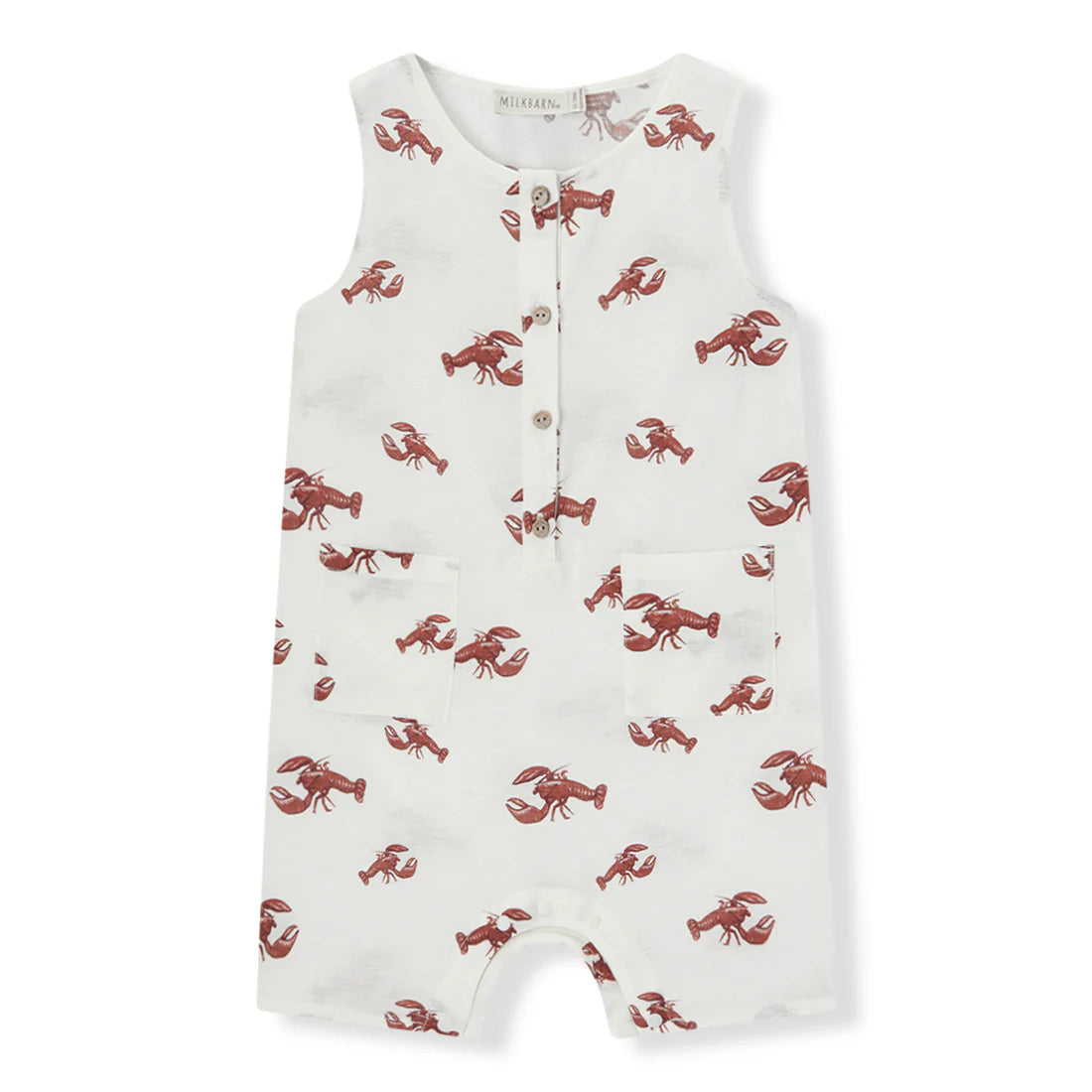 Cream Lobster Tank Top Shortall