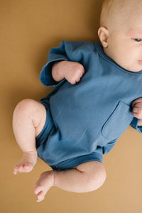 Little One Shop - Bluebird Pocket Romper
