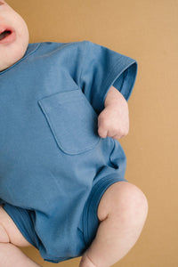 Little One Shop - Bluebird Pocket Romper