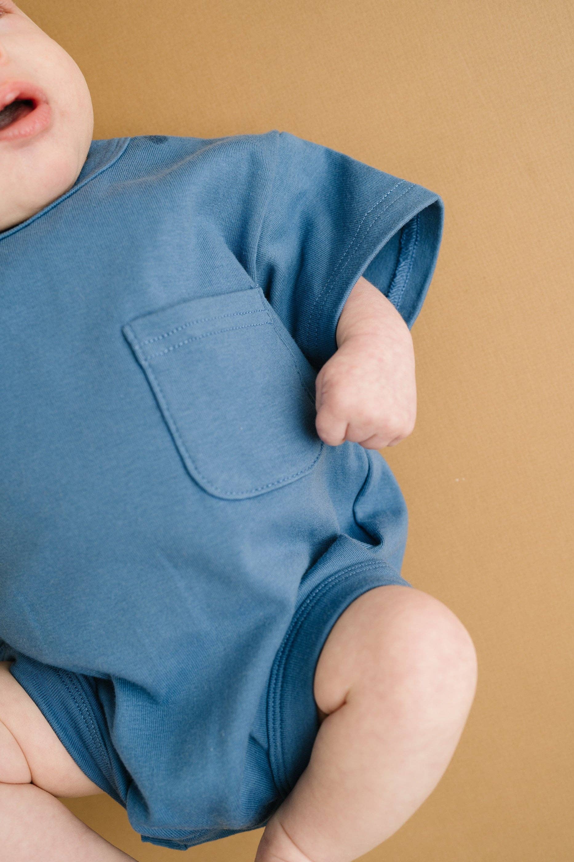 Little One Shop - Bluebird Pocket Romper