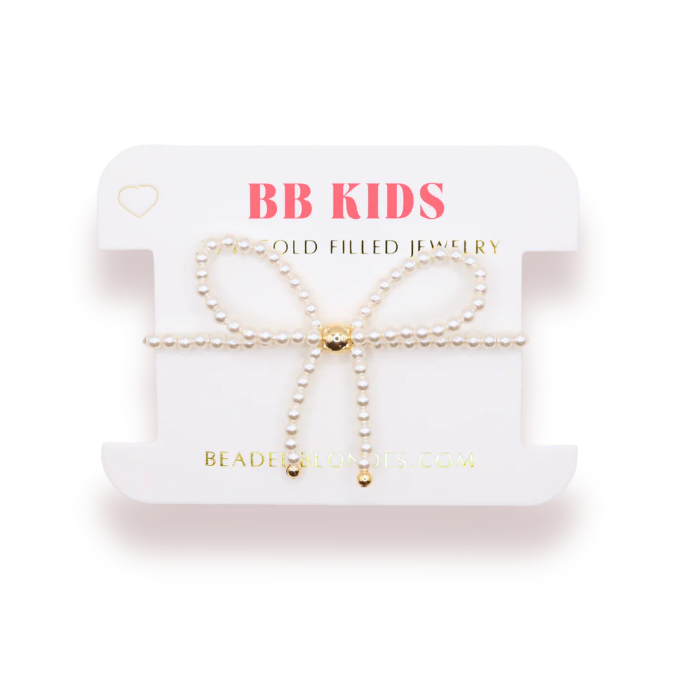 Pearl Bow Bracelet (Kids Size)