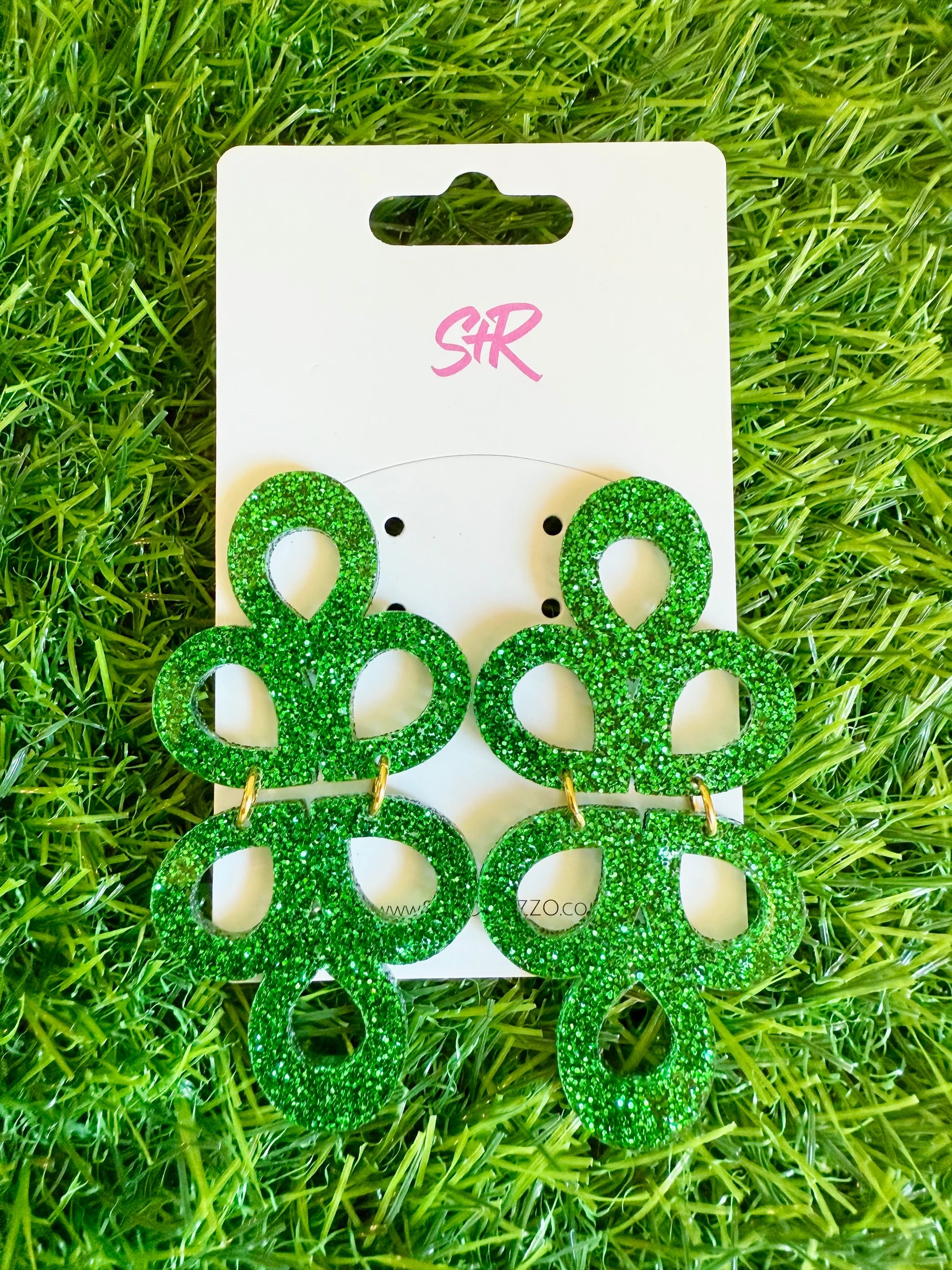 Green Glitter Janey