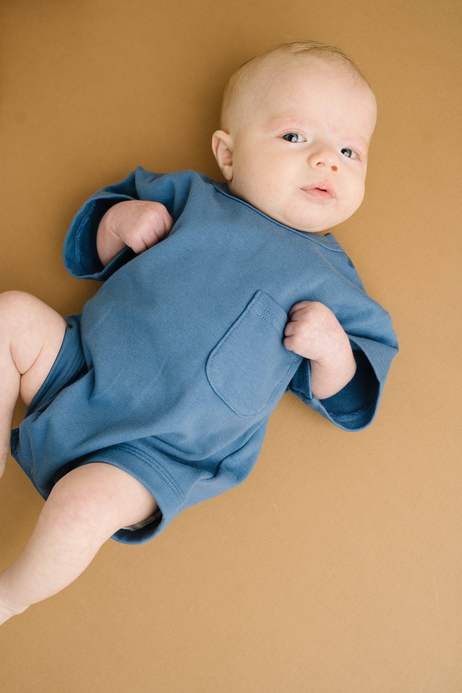 Little One Shop - Bluebird Pocket Romper