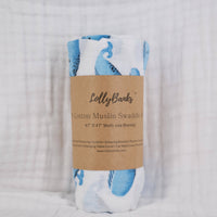 LollyBanks - Whale, Whale, Whale Baby Swaddle Blanket