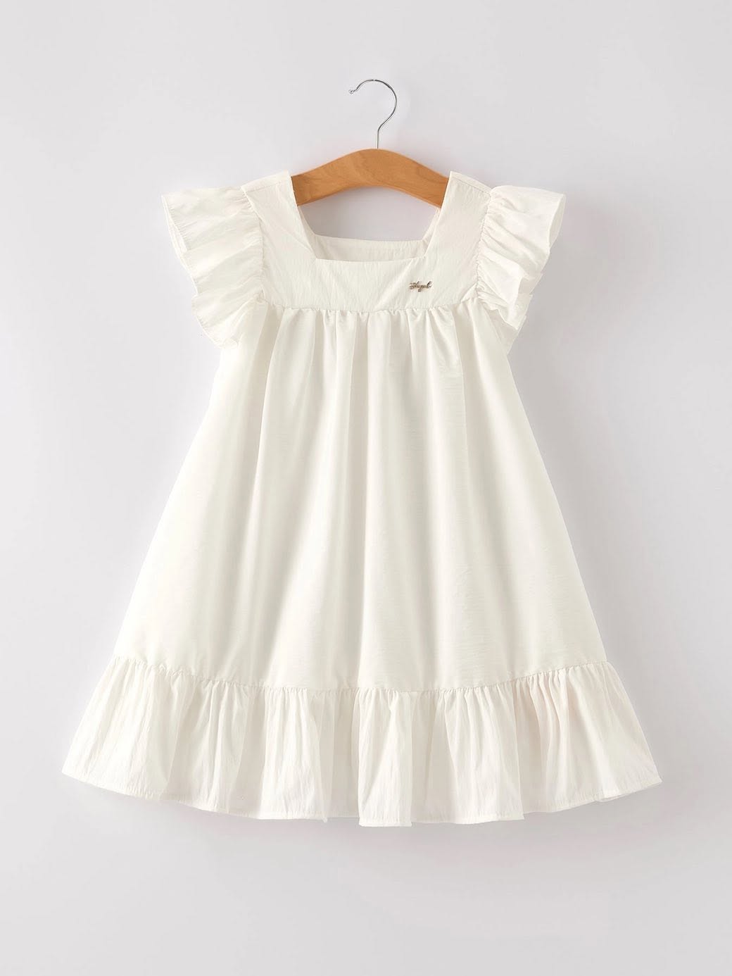 Summer Girl White Ruffle Dress
