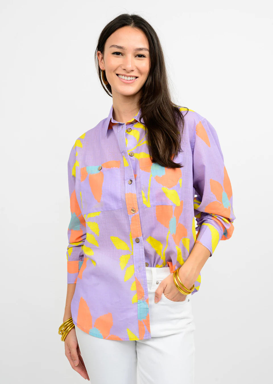 Ivy Jane Large Floral Camp Top