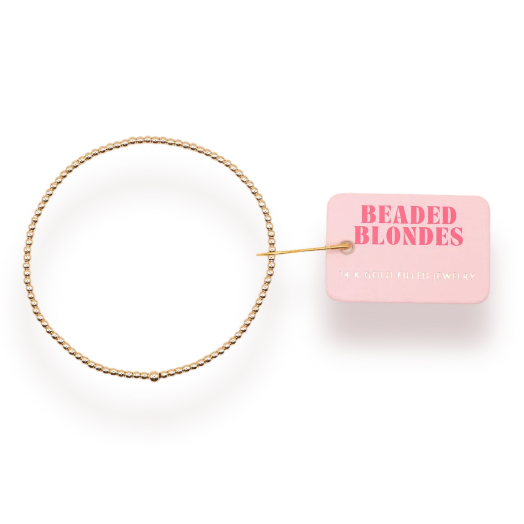 Beaded Blondes: 2mm Gold