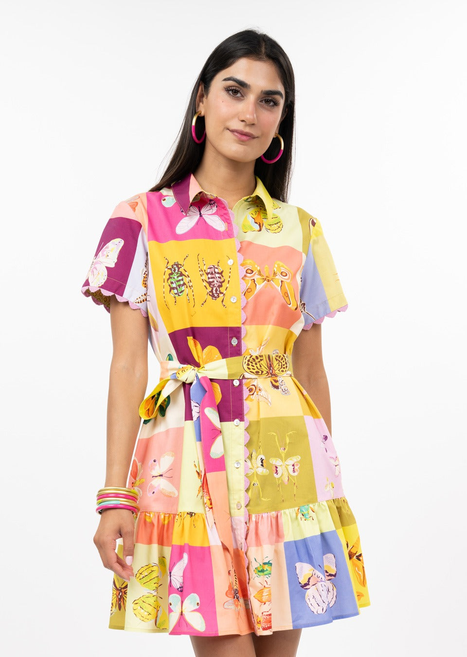 Multi Butterfly Square Dance Dress