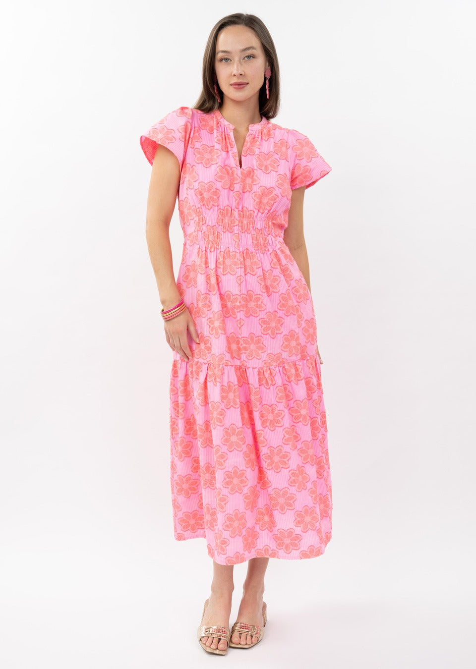 Pink Clip Daisy Dress