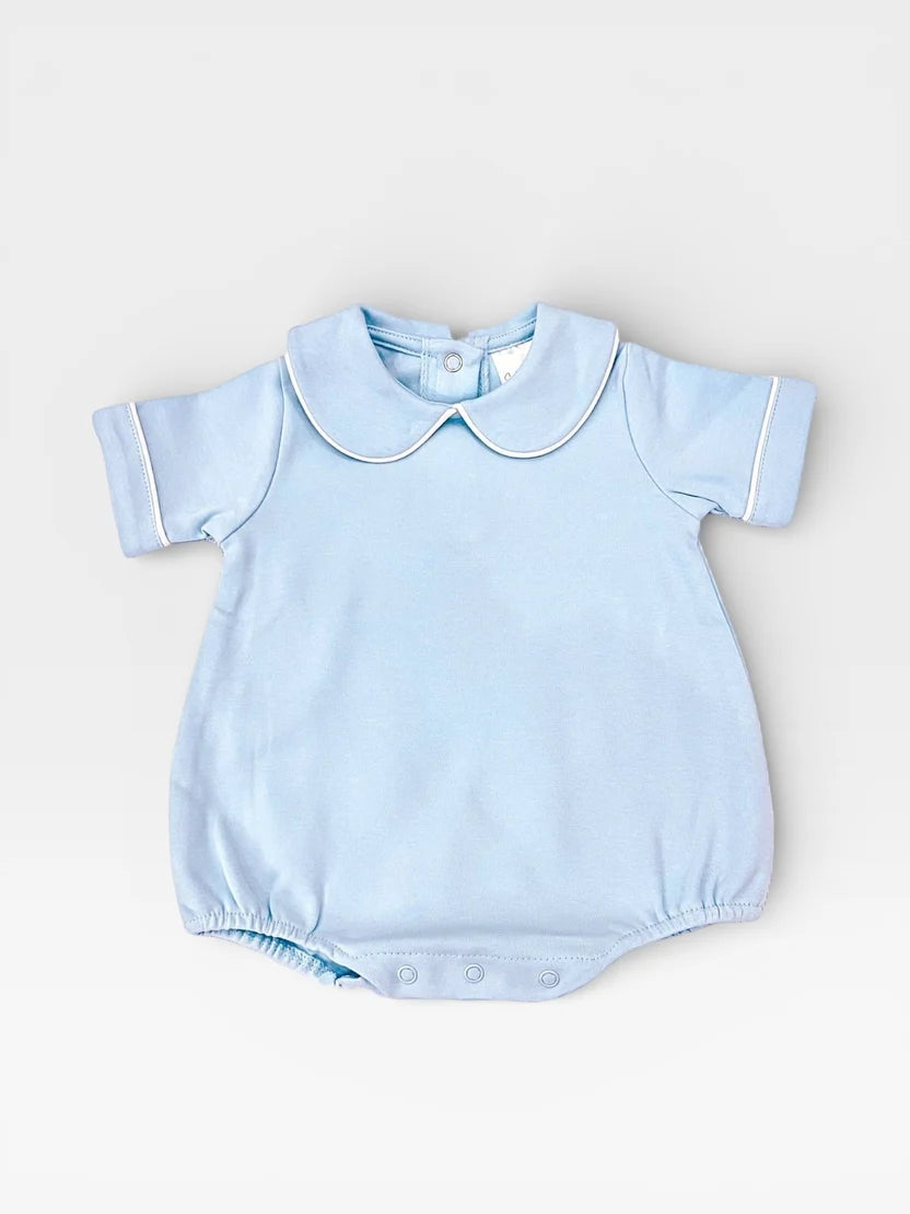 Piping Smocked Short Sleeve