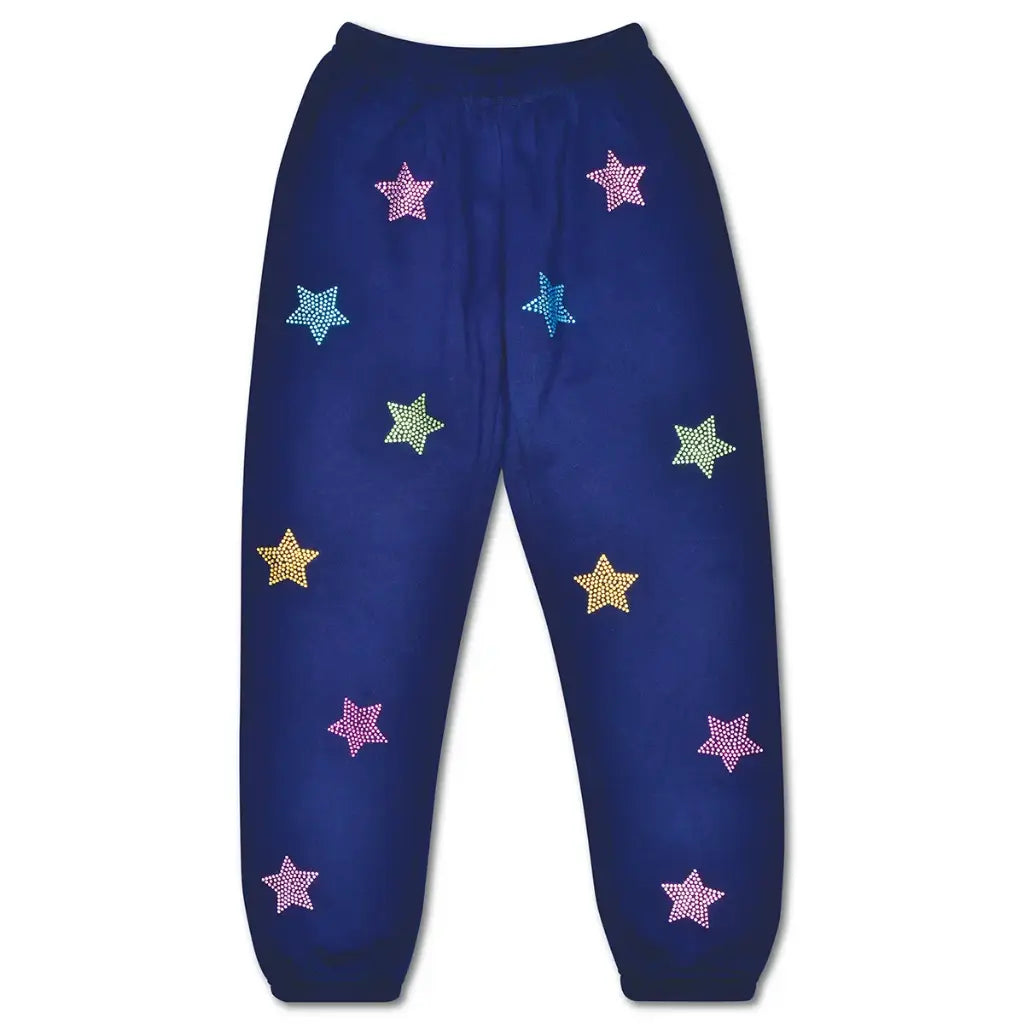 Sparkling Stars Navy Sweat Pants