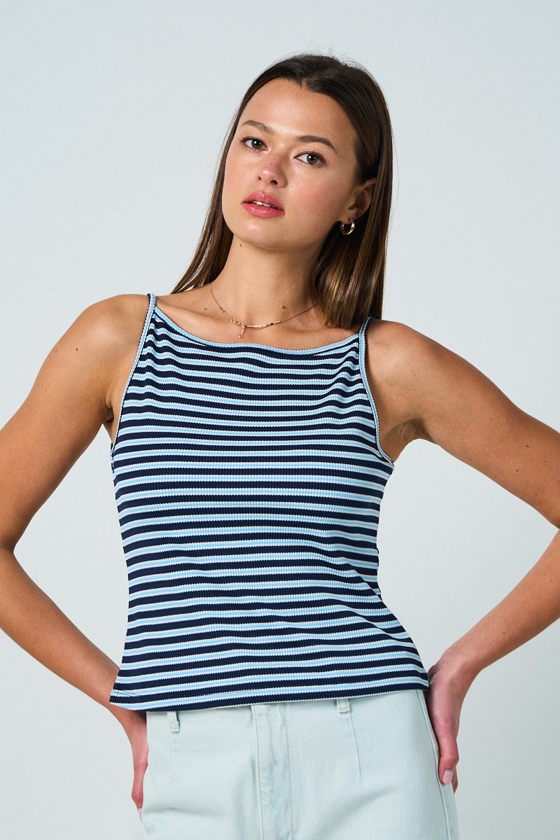 Striped Cami Knit Top