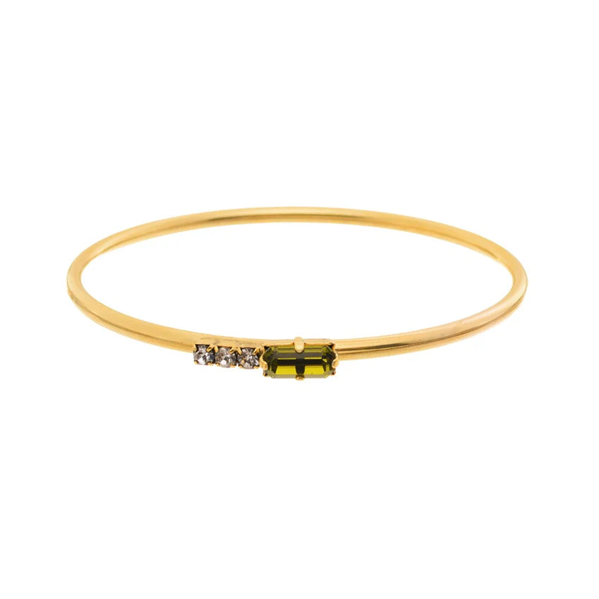 Lilly Bangle in Olivine