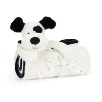 Bashful Black & Cream puppy Blanket