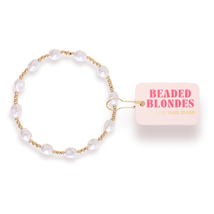 Bri Pearl Bracelet in Gold