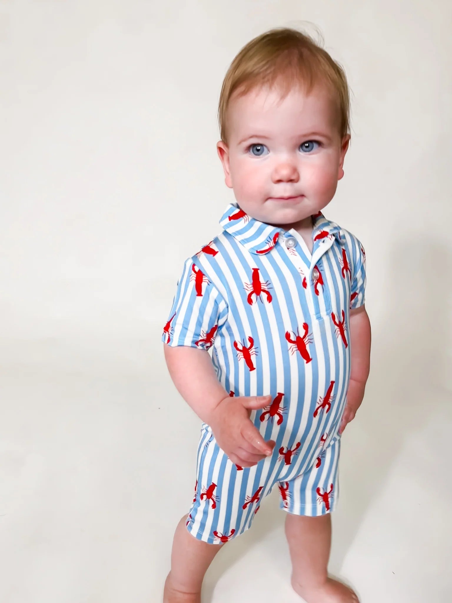 SS Polo Romper - Little Pinchers