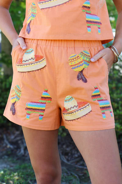 Belle Cher Sequin Fiesta Shorts