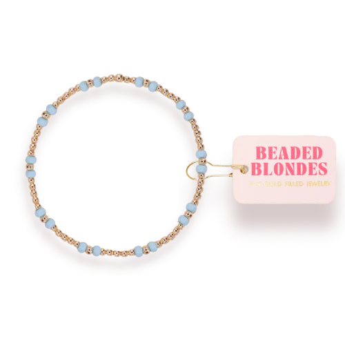 Powder Blue Hazel Bracelet in Gold