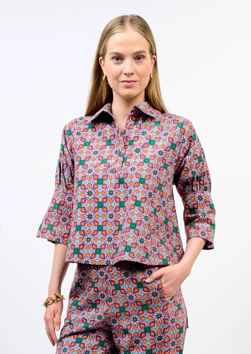 Ivy Jane Tile Pullover Top