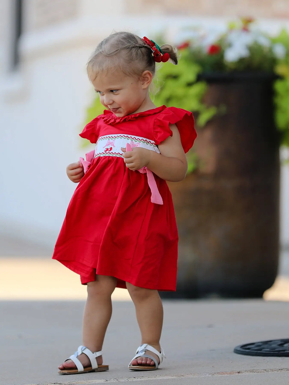 Red Cherry Bow Dress