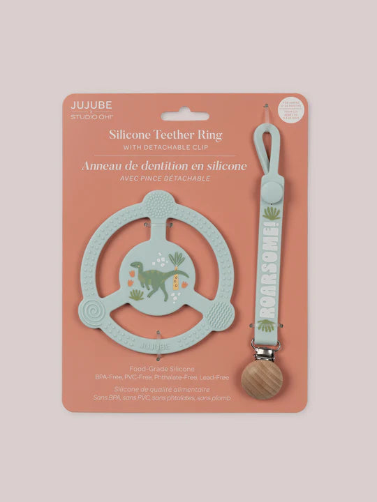 JUJUBE SILICONE TEETHER RING - ROARSOME