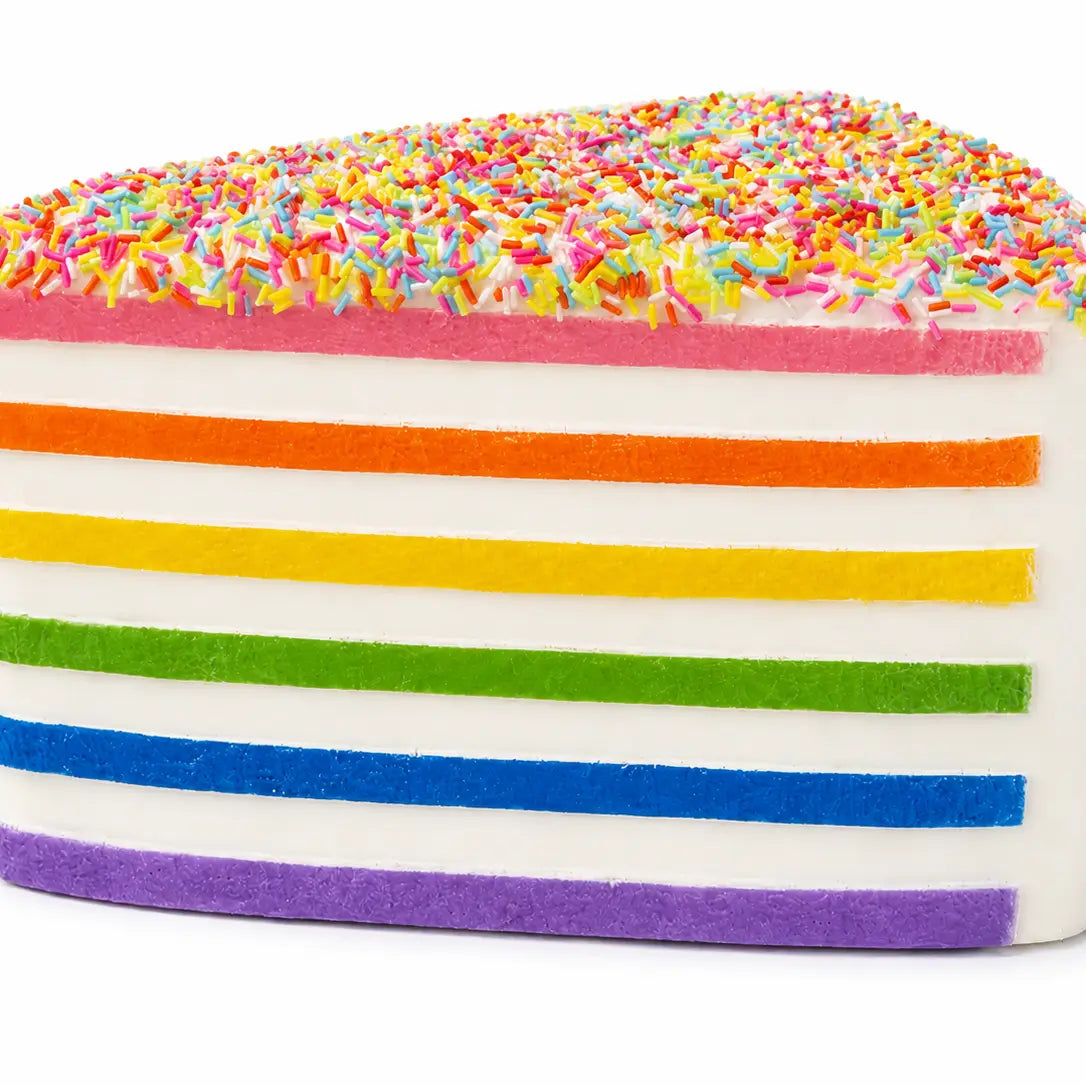Jumbo Rainbow Sprinkle Cake Slow Rise Squishy Toy