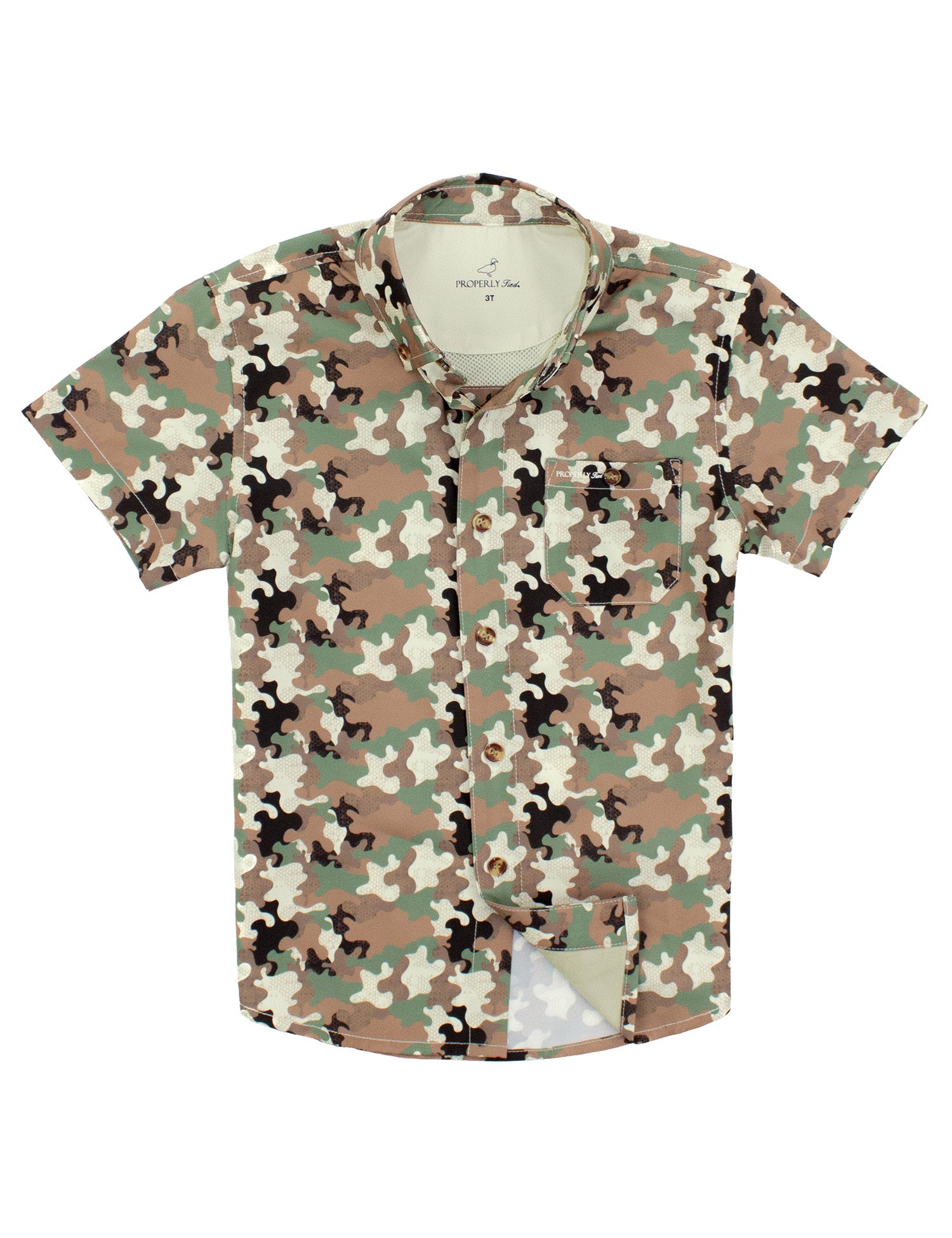 Delta Woodland Camo Boys Sportsman Field Shirt