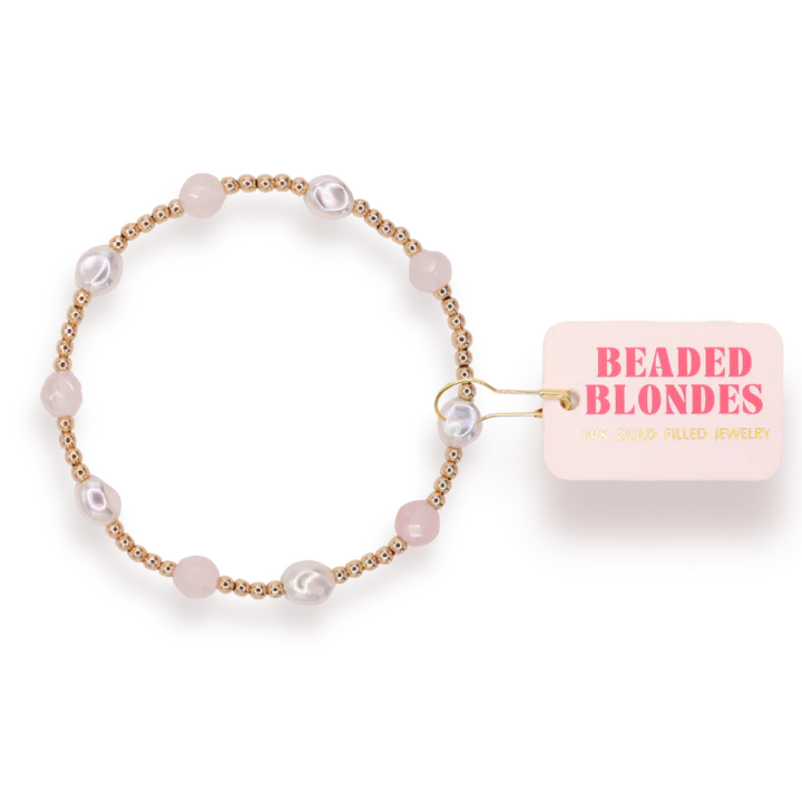 Light Pink Maggie Gemstone Bracelet