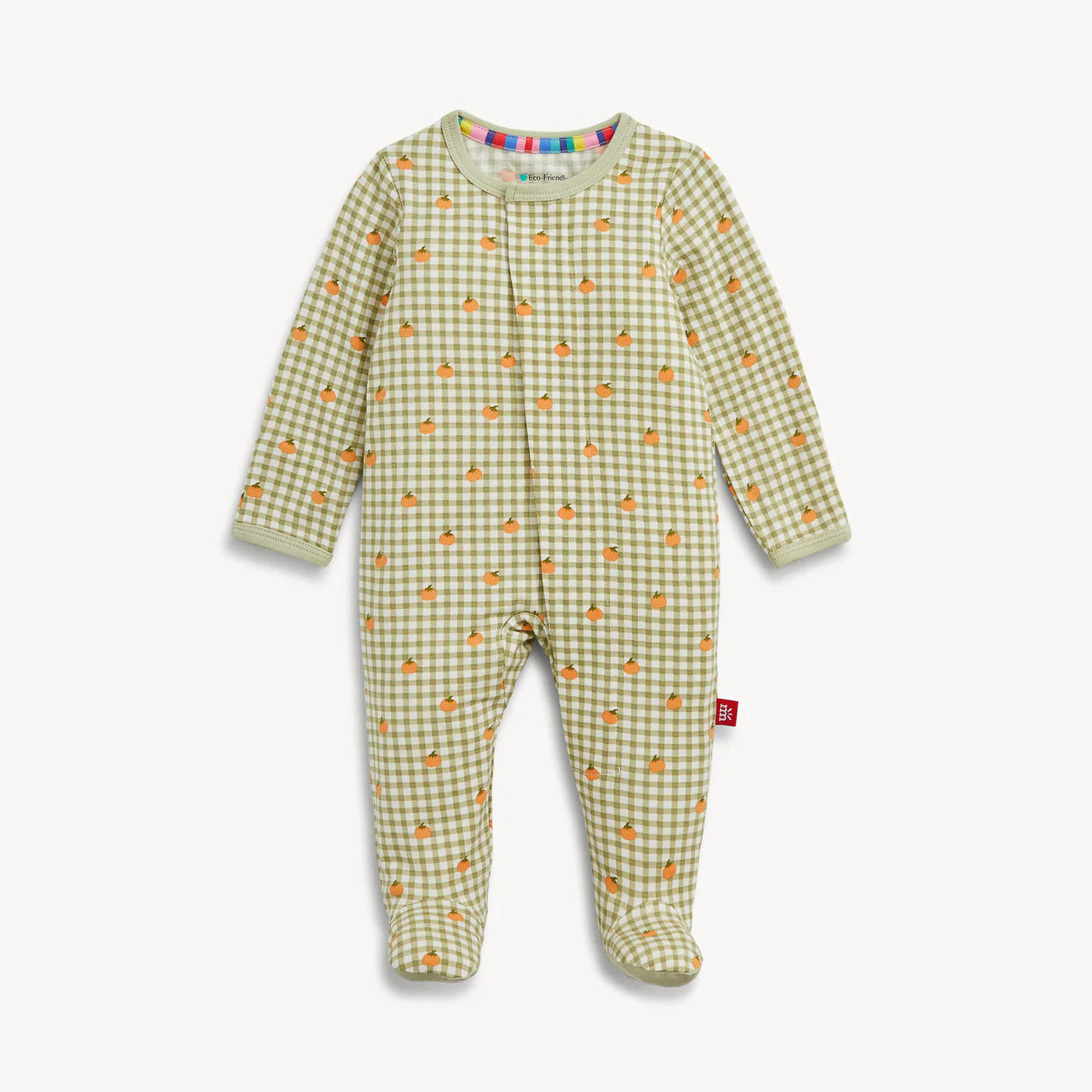 Pumpkin Plaid Modal Magnetic Footie