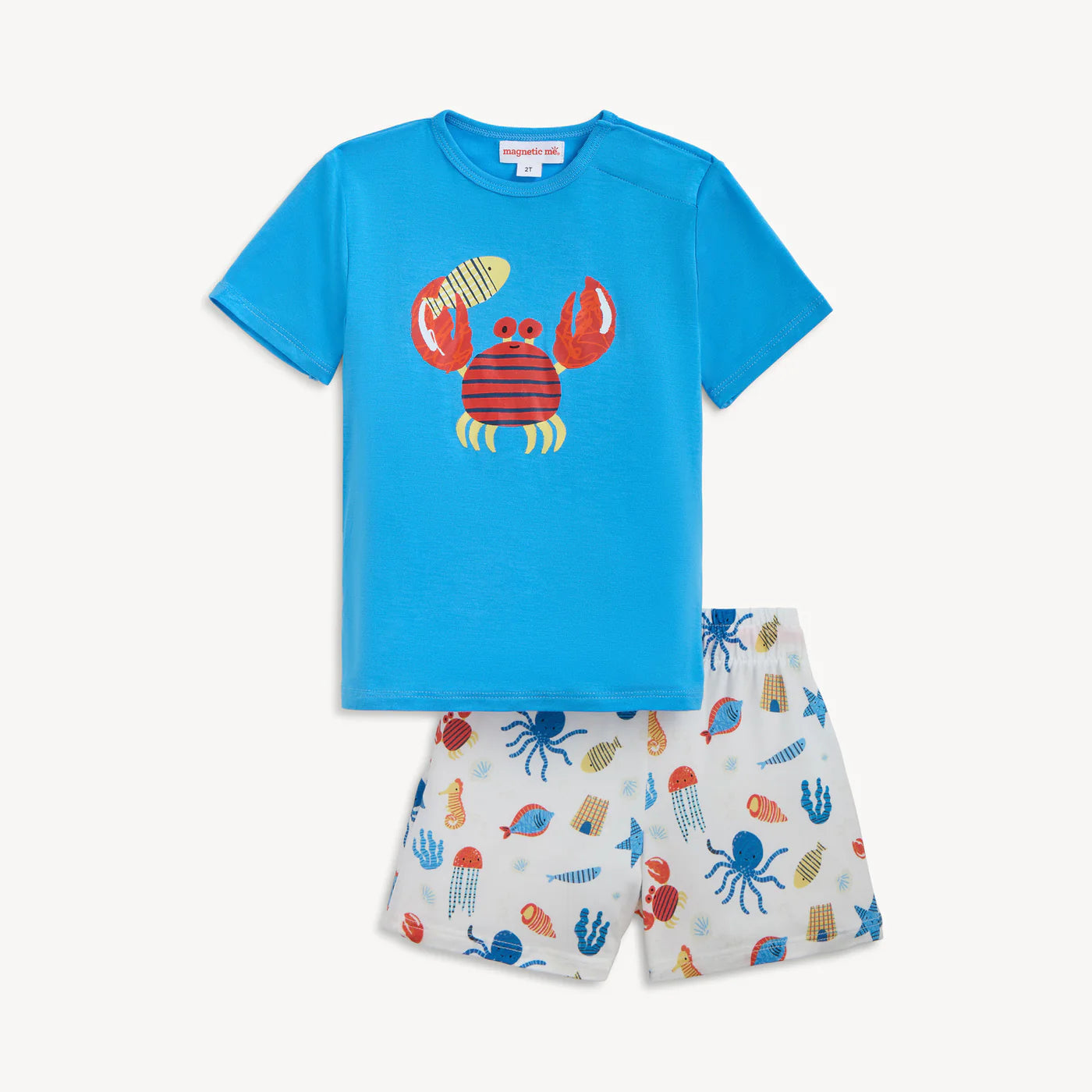 Deep Chic Blue Modal Magnetic Top & Short Set