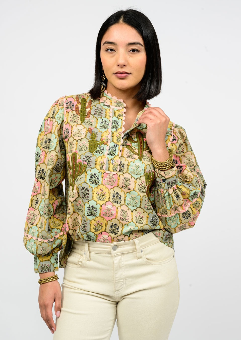 Sister Mary Multi Nopal Shirt