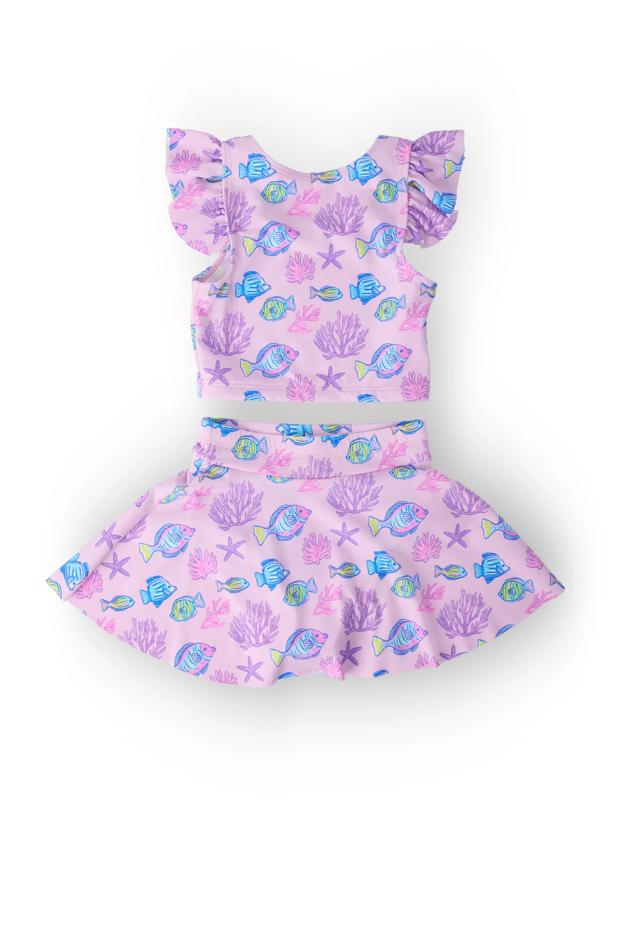 Ocean Friends Flutter Sleeve Twirl-kini Swimsuit Set