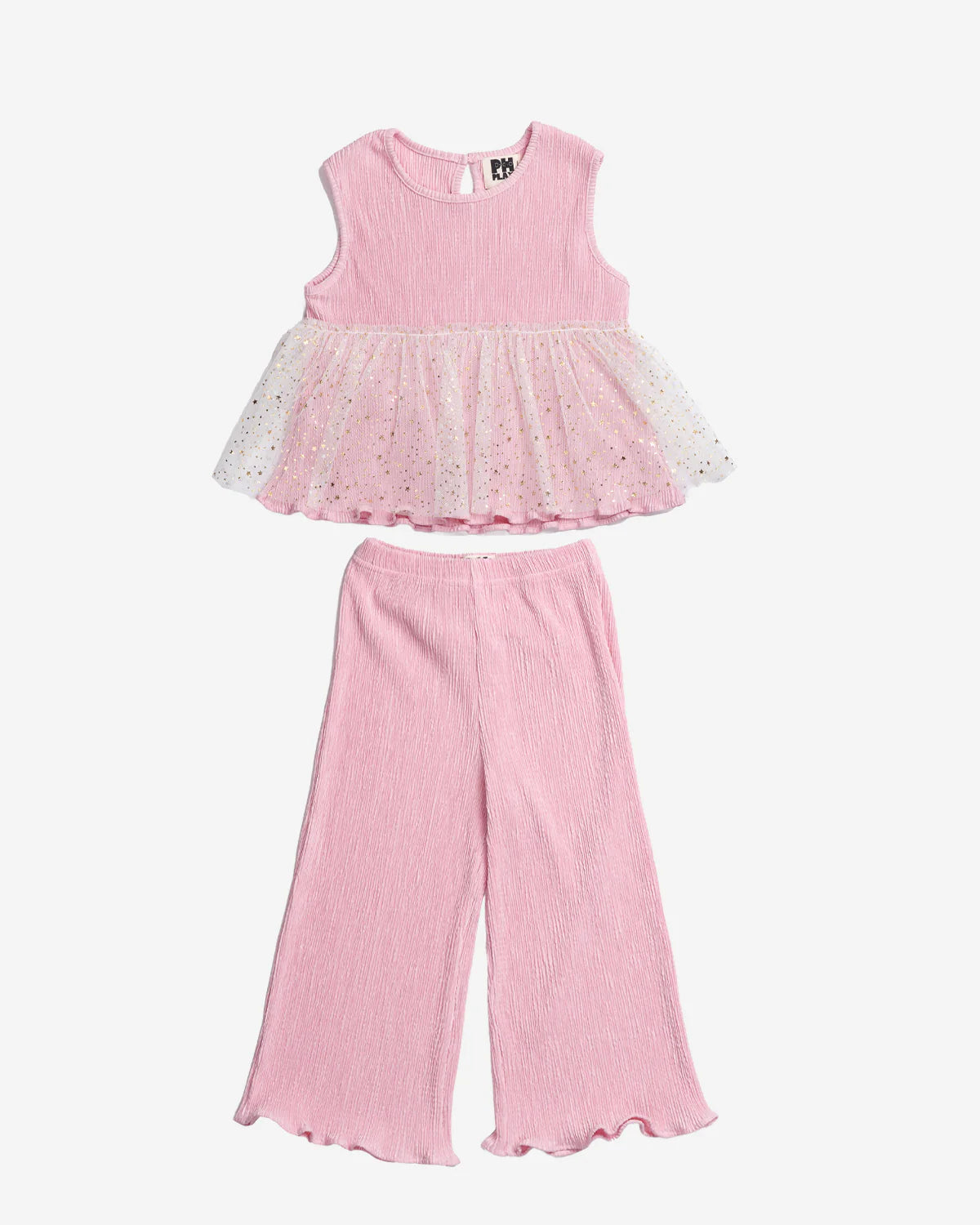 Pink Elise Pleats Set